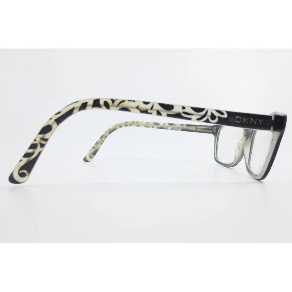 DKNY DY4649 3582 Black Scrollwork Rectangular Eyeglasses Frames 53-16-140